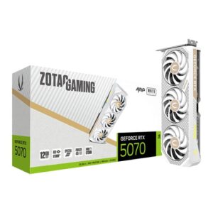 ZOTAC NVIDIA GeForce RTX 5070 AMP White 12GB Blackwell Graphics Card