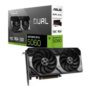 ASUS NVIDIA GeForce RTX 5060 DUAL OC 8GB Blackwell Graphics Card