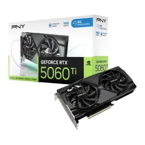 PNY NVIDIA GeForce RTX 5060 Ti 16GB DUAL Overclocked Fan Blackwell Graphics Card