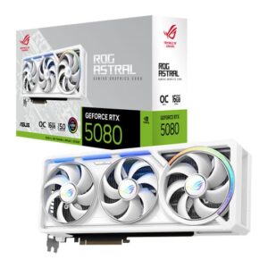 ASUS ROG ASTRAL NVIDIA GeForce RTX 5080 16GB OC WHITE Blackwell Graphics Card