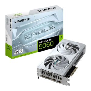 Open Box Gigabyte NVIDIA GeForce RTX 5060 EAGLE OC ICE 8GB Blackwell Graphics Card
